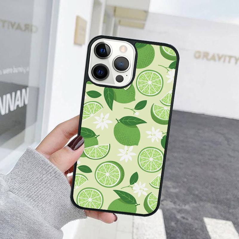 

Cartoon Lemon Avocado Peach Fruit Phone Case For iPhone 17 Air 15 16 Cover 11 13 14 Pro Max 12 Plus Max Fundas iPhone 12pro max