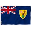Anley Fly Breeze Bandiera delle Isole Turks e Caicos 3x5 piedi Bandiera delle Isole Turks e Caicos