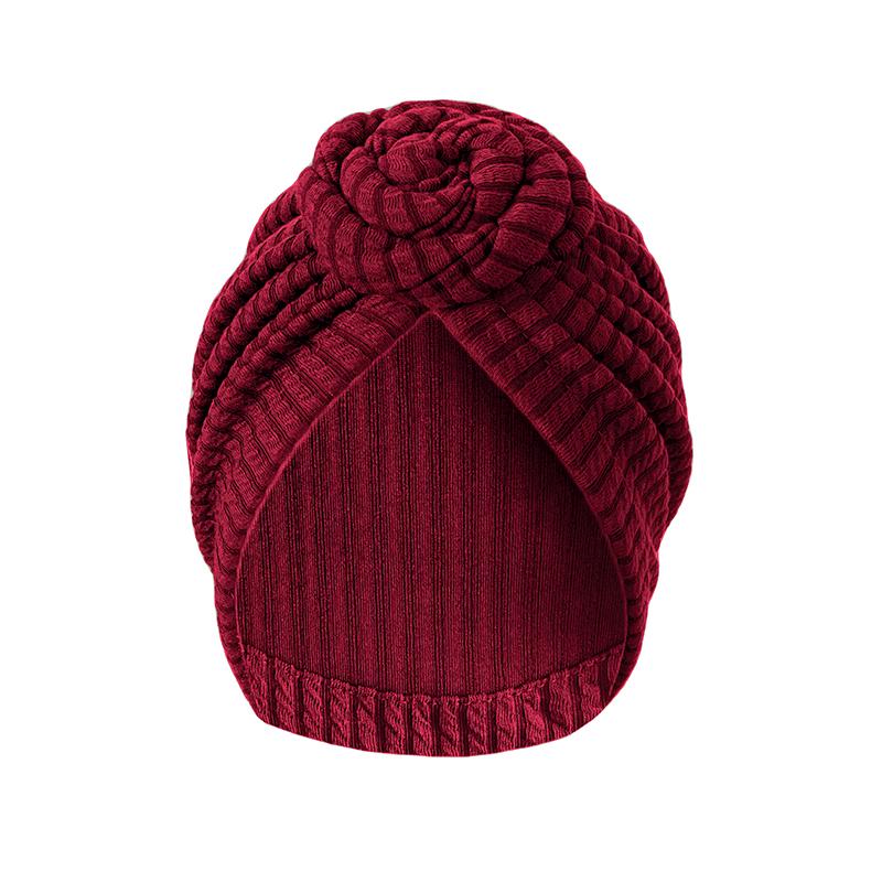 1PC Women Headscarf Breathable Decor Headwrap Fashion Solid Color Elegant Turban Hat Top Flower Sunscreen Hijab