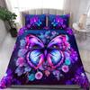 Quilt Cover Set Tmarc Tee Personalized Name Purple Butterfly Bedding Set