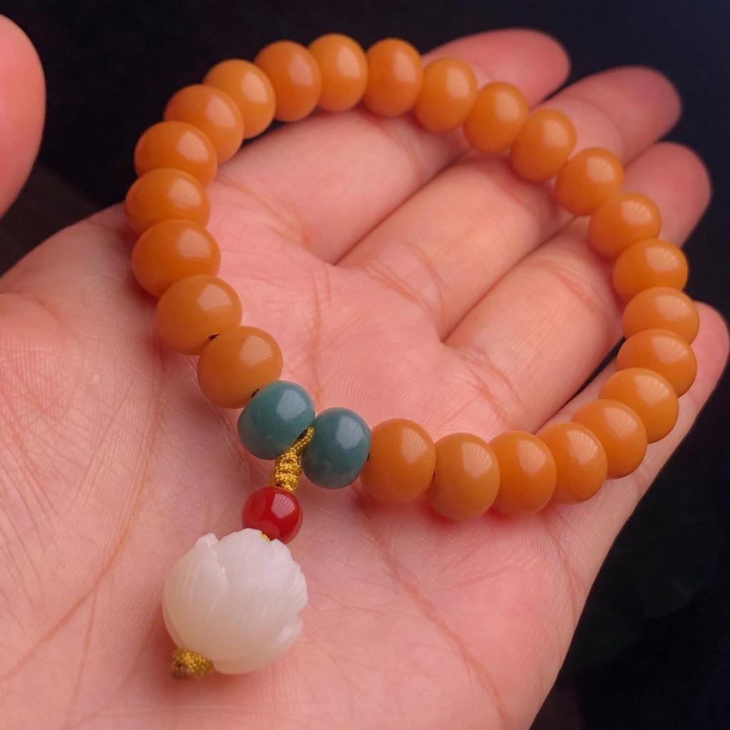 Weathered Jade-like Bodhi Root Bracelets Jewelry