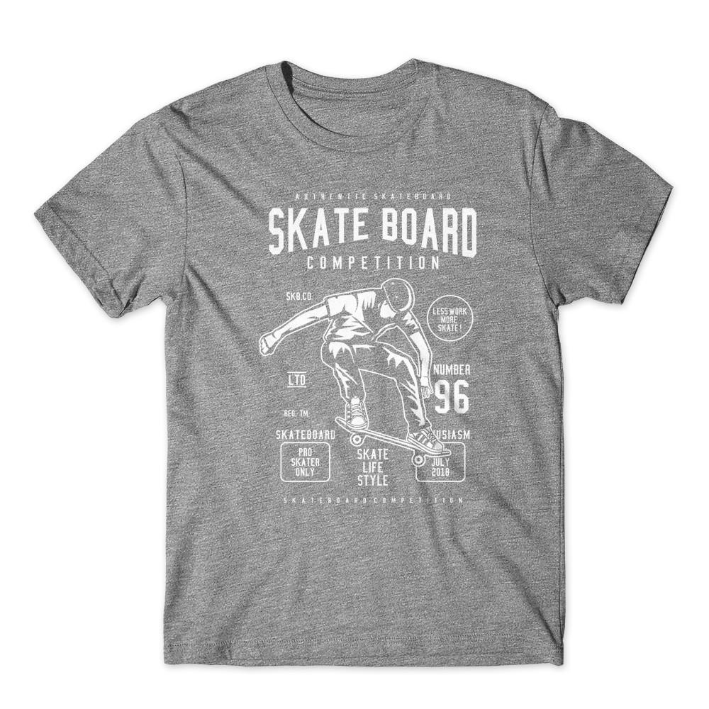 Skateboard Competition T-Shirt 100% Cotton Premium Tee New