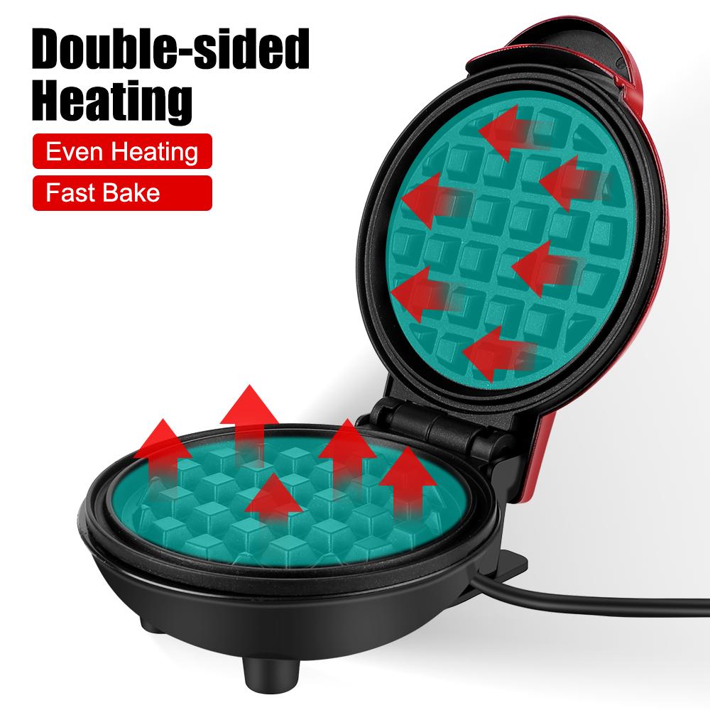 Mini Waffle Pot Breakfast Waffle Molds Bubble Egg Cake Oven Mini Electric Waffles Maker Pan Eggette Machine Egg Cake Oven