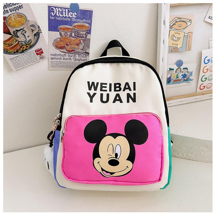 Adorable Cartoon Nylon Backpack For Kids Lightweight Comfortable Design Small