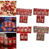 Vibrant 2025 Chinese Zodiac Snake Cartoon Lucky Money Red Packets For New Year