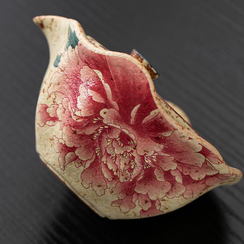 Keramik-Teekanne Wabi-Sabi-Stil Handgefertigt Kleine Retro-Pfinsten-Teekanne Für den persönlichen Gebrauch Zen-Teegeschirr Japanische Teezeremonie
