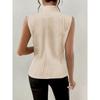 Zomer Nieuwe Dames V-hals Knopen Mouwloos Vest Vest Klein Pak Vest