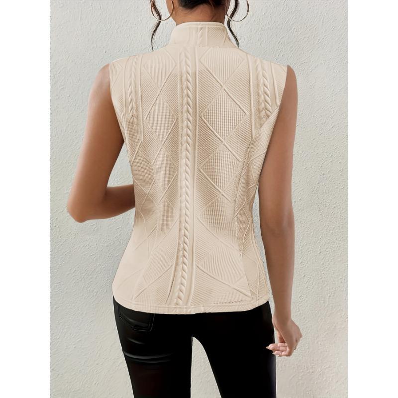 Zomer Nieuwe Dames V-hals Knopen Mouwloos Vest Vest Klein Pak Vest