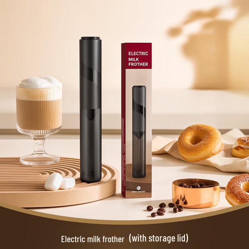 Electric Handheld Milk Frother with Glass Jug