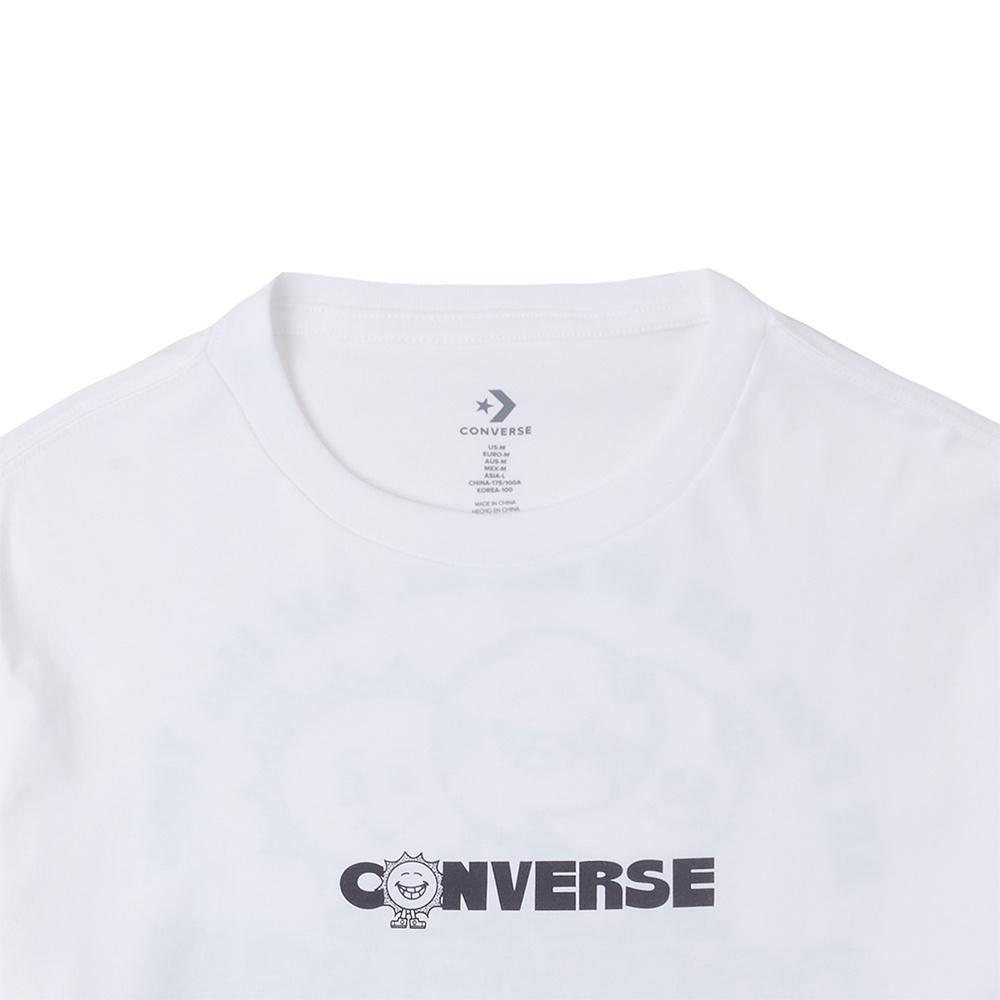 Converse Earth Moon Sun Short Sleeve T-shirt Asia Sizing 'White' Men's 10025277-A02