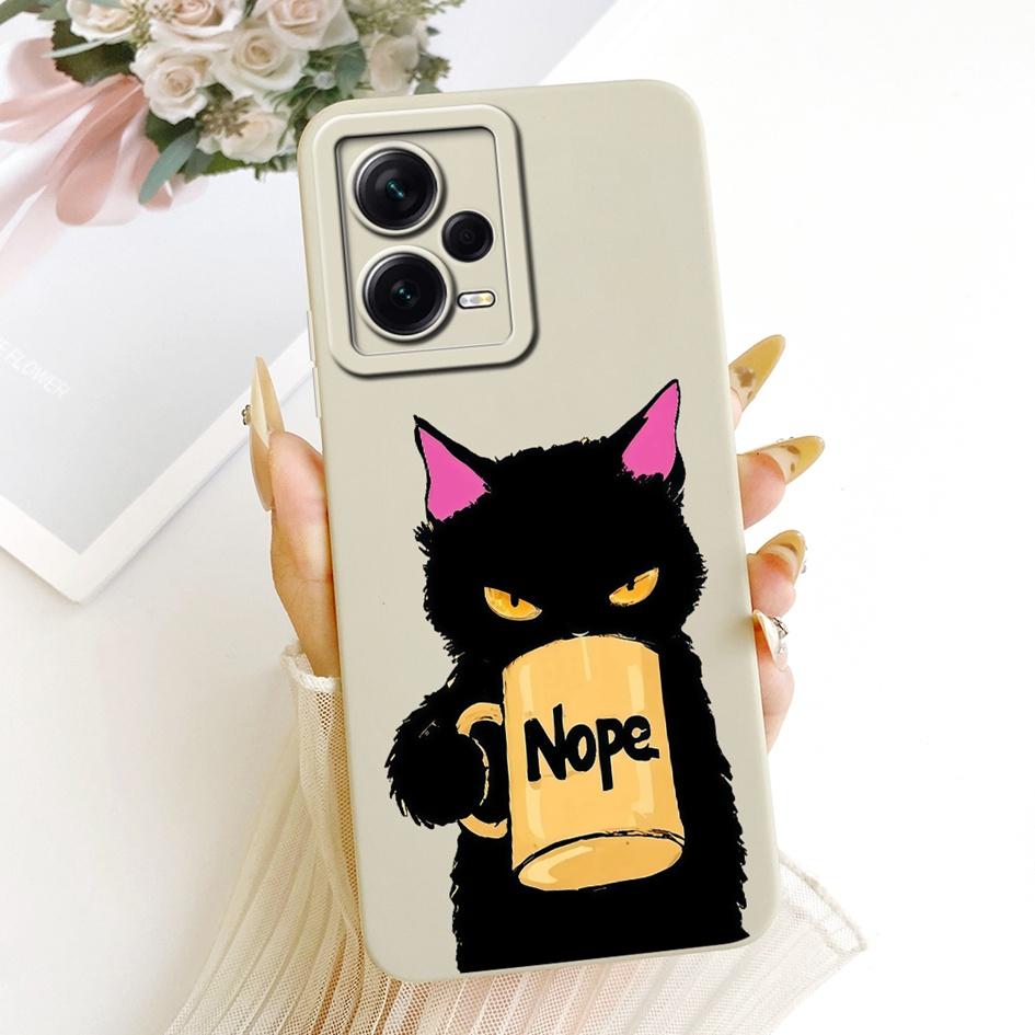 For Xiaomi Redmi Note 12 Pro Plus Case Popular Flower Soft Liquid Silicone Shockproof Cover For Redmi Note 12 Pro Note12 5G Case