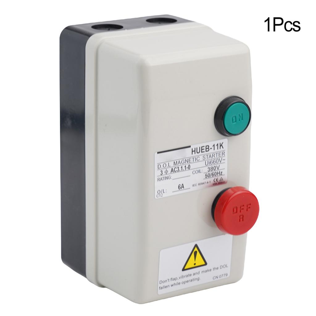 1pc 3Phasé 380V Interrupteur Démarreur Moteur Électrique Magnétique Étanche Pour Compresseur