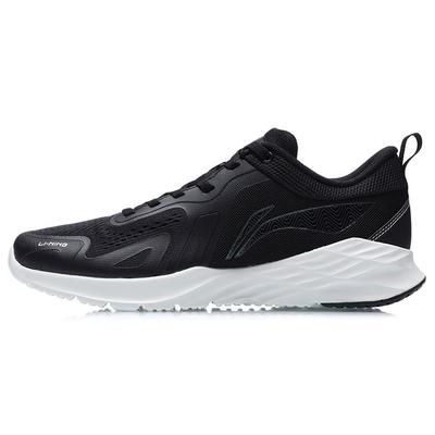Li Ning Fabric TPU Shock Absorbing Non-Slip Wear-Resistant Breathable Lightweight Low-Top Running Shoes Unisex Sneakers Black ARHR061-2