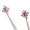Suit Brooch for Men & Women Double Staggered Metal Hanging