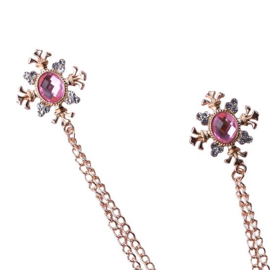 Suit Brooch for Men & Women Double Staggered Metal Hanging