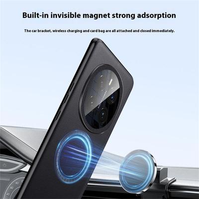 Etui For Honor Magic7 Pro 5G Kompatybilne z MagSafe PU Skóra+TPU+PC Tylna Pokrywa (2. generacja)