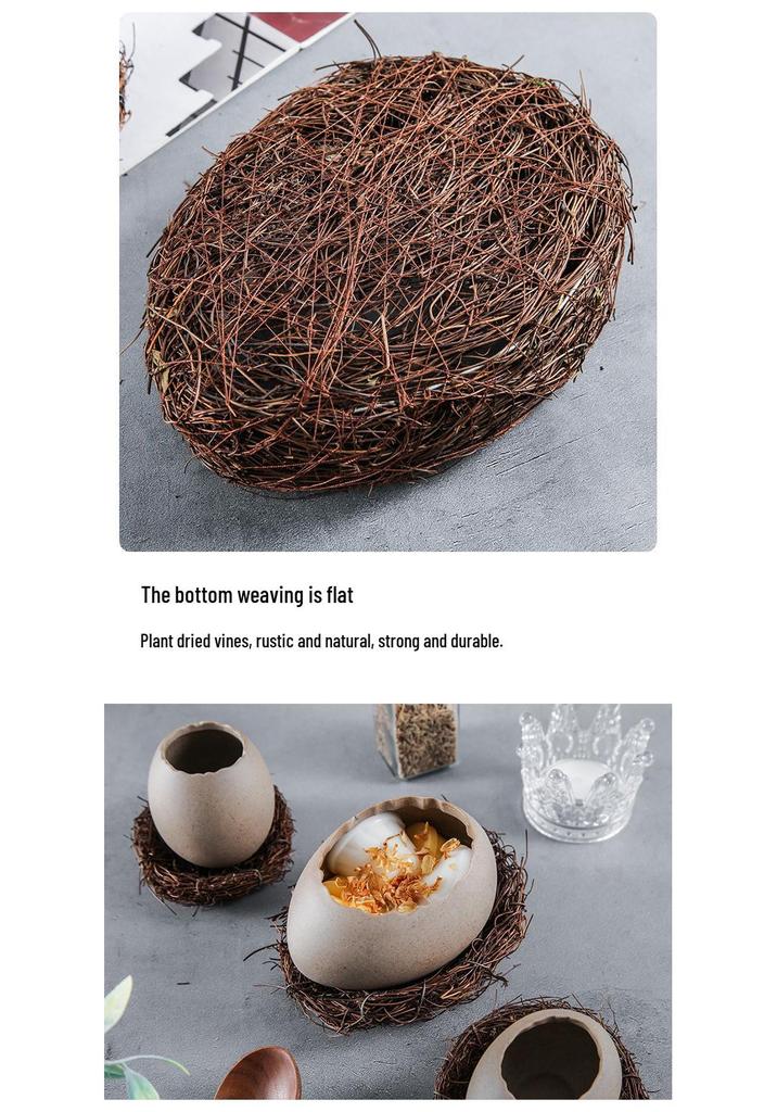 Ciotola da Dessert in Ceramica a Forma di Struzzo per Cucina e Sala da Pranzo