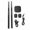 Kit de Baquetas Eletrônicas Portátil Recarregável com Sensor de Movimento 3D Air Drumsticks com Pedais Conversor de Som para Casa