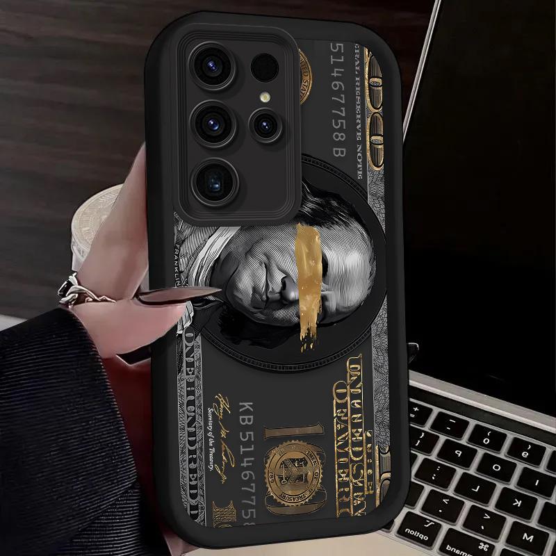 USD Dollar Popular Silicone Soft Phone Case For Samsung Galaxy S25 S24 S23 Ultra S22 S21 Plus FE A55 A54 A35 A15 5G Cover