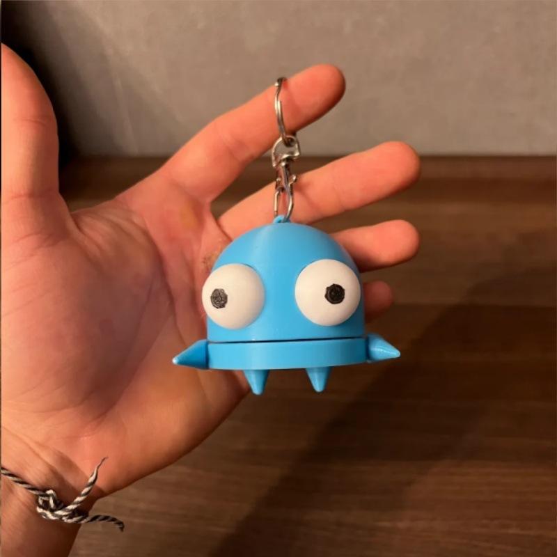 Mini Robot Figure REPO3D Printed Doll Keychain Display Toy Home Decor Craft Figurine Small Miniature Scale Ratio Model Home Garden