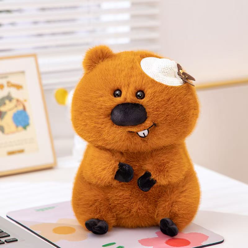 23/33cm Lying Posture Sitting Posture Beaver Doll Stuffed Plush Toy Figurine Cartoon Anime Pillow Cute Children s Gift Fun Doll 23cm