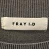 FRAY I.D Long sleeve Sheer knit F gray Cut Women Used