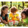 Insert Bug Viewer for Kids,4PCS Magnifying Insect Box Bug Catcher Kit for Kids Bugs Magnifier Container Critter Insect Bugs Cage,Magnifier Backyard