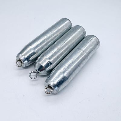 29g/37g/45g/52.5g/60g/67g/75g/90g/112g/147g/186g/290g/370g Bottom Fishing Galvanized Iron Sinkers, 360 Swivel for Catfish & Carp