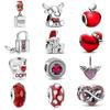 Copper Plated Valentine'S Day Gift For Lovers Pendant Charms It Original Bracelet For Women Diy Fashion Jewelry Making