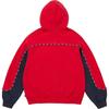 Supreme Piping Zip Up Hooded Sweatshirt Red