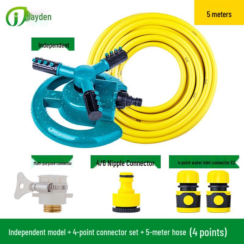 360° Garden Rotating Sprinkler for Lawn Irrigation & Roof Cooling