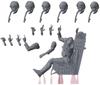 Modelink Japan Plastic Model Parts M48033 1/48 F-2 Pilot/Seat (Airplane)