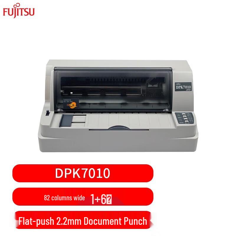 Fujitsu DPK7010 24-Pin 80-Column Flatbed Dot Matrix Printer CN Plug (adapter Included)