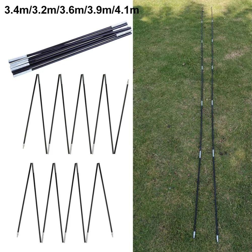 2Pcs Adjustable Camping Tent Poles Fiberglass Tent Pole Replacement Kit  Awning Setup