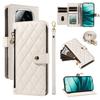 For Xiaomi Redmi Note 14 Pro+ 5G/Xiaomi Poco X7 5G/Xiaomi Redmi Note 14 Pro 5G Wallet Case with Straps,Rhombus Leather Stand Phone Cover