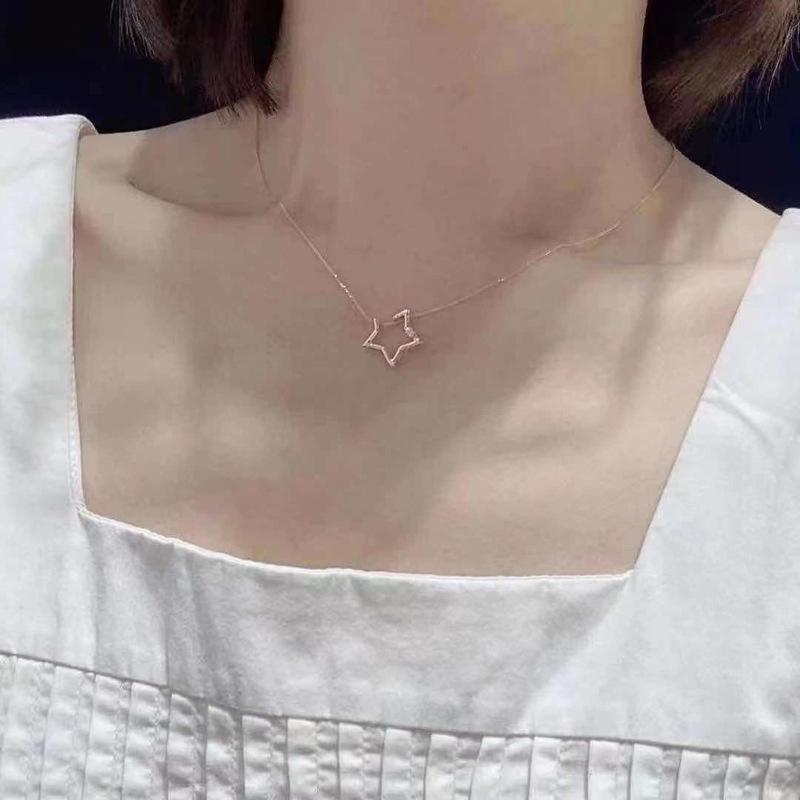 DIY Star Necklace Pendant: S925 Silver Setting for 7-8mm Round Pearls