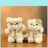 Plush Bear Keychain With Glasses For Cute Backpack Decor And Gift Ideas