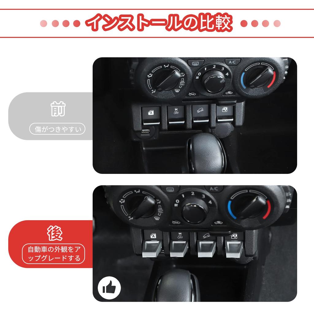 ANTC Suzuki Jimny 2019+ JB64 JB74 Applicable ABS Window Switch Button Frame Window Lift