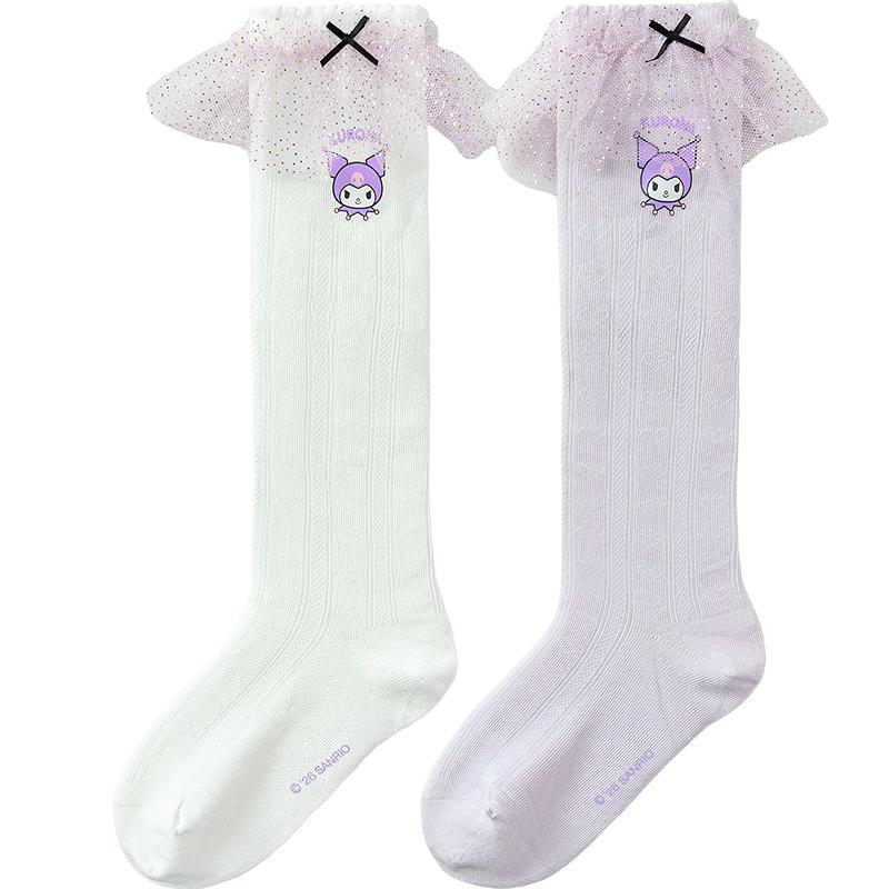 Balabala Sanrio Girls  Summer Mesh Mid-Calf Socks (2 Pairs) 160