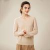 Fanzhen Women's 100% Cashmere V-Neck Sweater