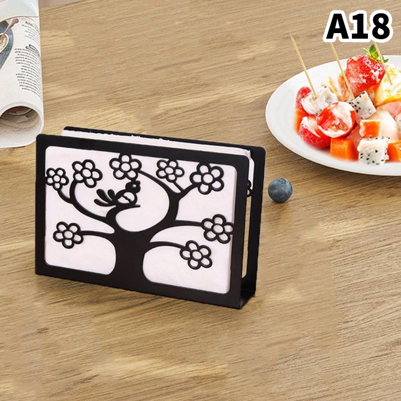 1Pc Elegant Iron Art Tissue Box Homestay Napkin Holder Kitchen Dining Tabletop Accessory For Home And Restaurant Use