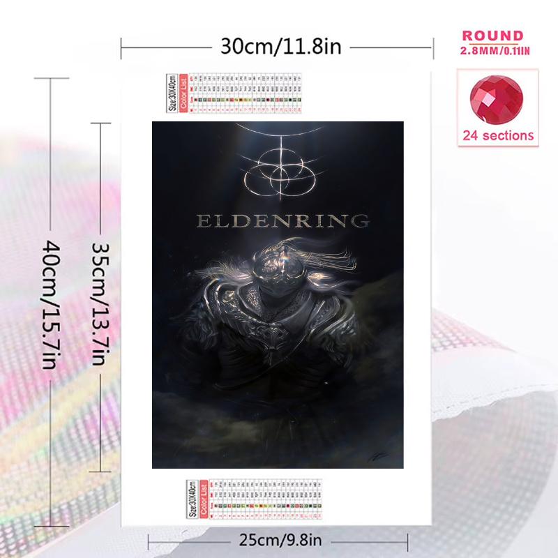 Soulslike games 100% Round Full Drill 5D DIY Diamond Painting Embroidery Cross Stitch Rhinestone Décor