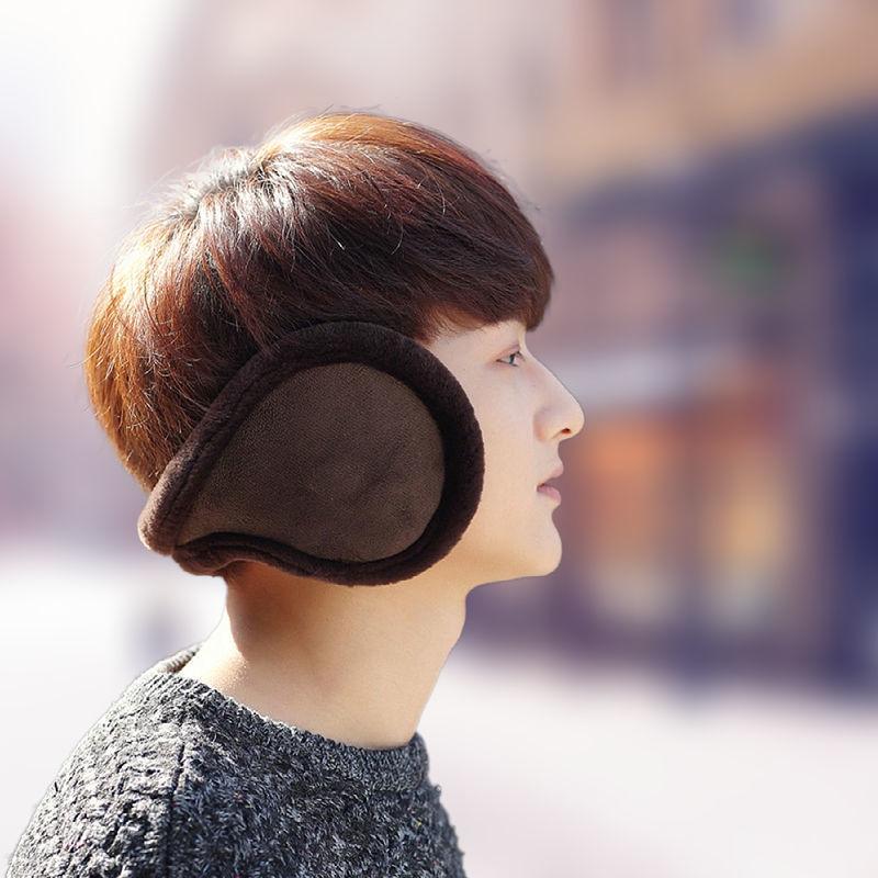 

Men s Winter Warm Fur-Trimmed Ear Muffs - Thick, Cold-Resistant Protection for Cycling
