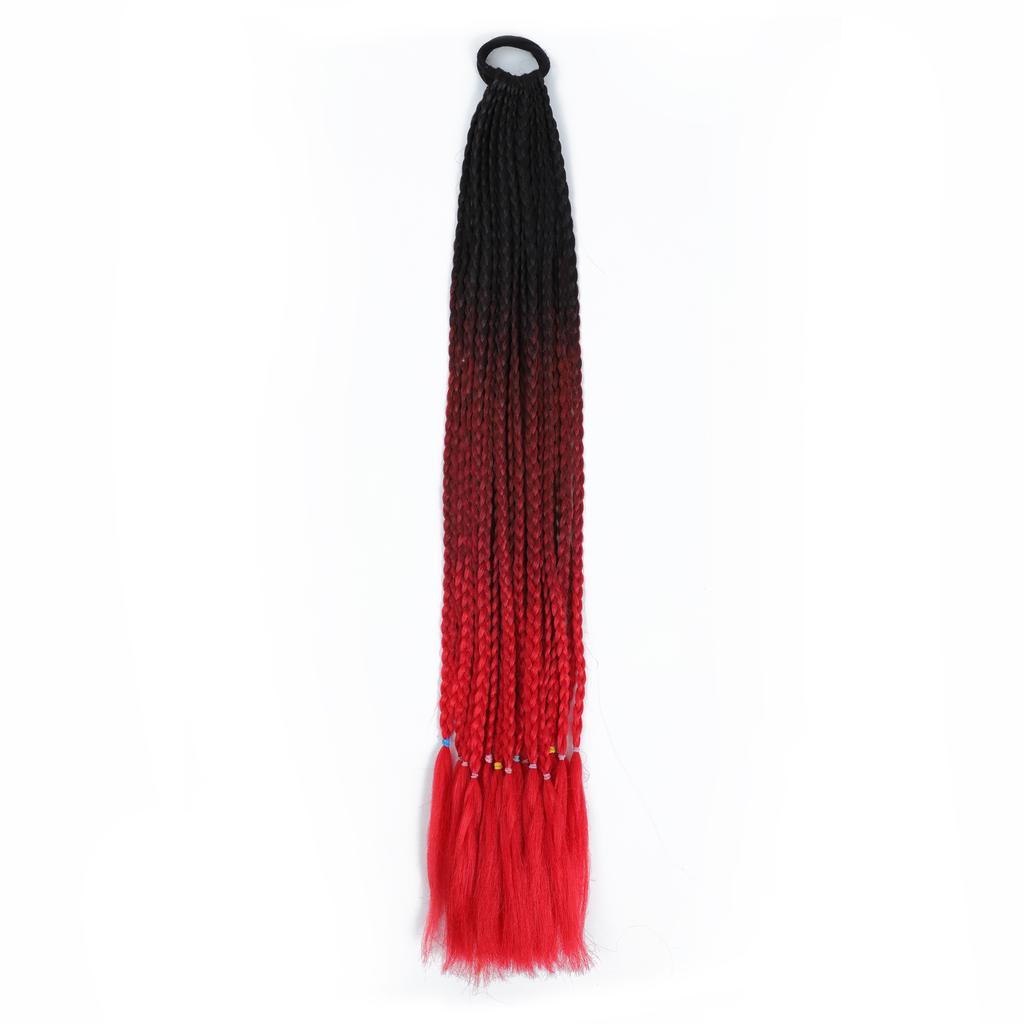 Colorful Braid Hair Extensions Rubber Bands Rainbow Braid Synthetic Wigs  Accessories Women Girls Party Cosplay Festive Dress Up