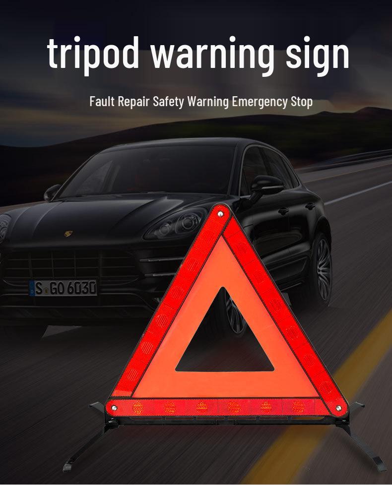 Vehicle Safety Reflective Triangle Warning Sign