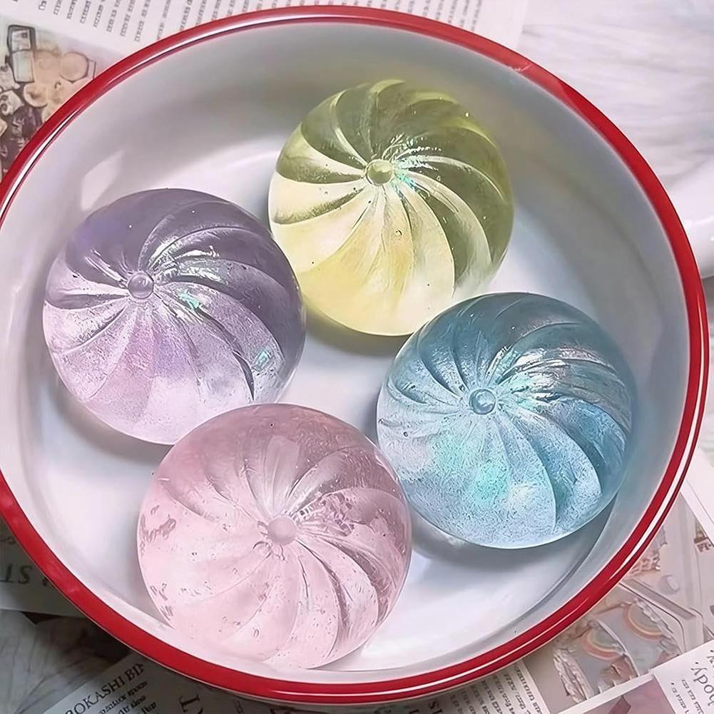 Large Glitter Dumpling Soft Squeeze Decompression Dough Anti-Stress Ball Soft Fidget Mystery Squishy Toys For Home/Office