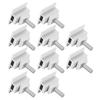 10Pcs Solar Panel Mid Clamps Waterproof Mount Aluminum Bracket Mounting Accessories