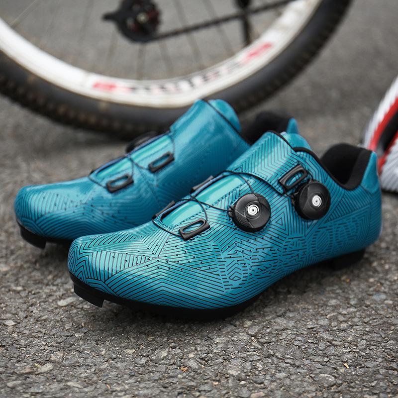 2025 outdoor men's and women's shoes new mountain bike power road lock bicycle hard sole nylon cycling shoes
