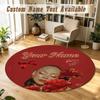 Round Rug Custom NameAyliva Pattern Non Slip Carpet Home Floor Decor