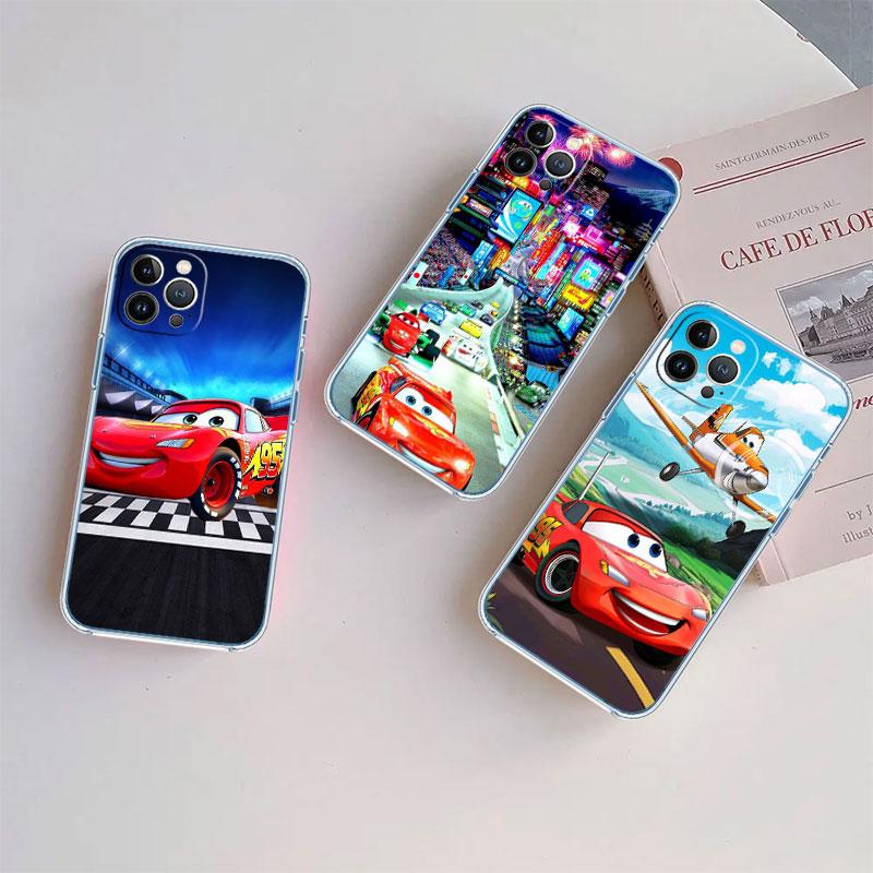 Cars Lightning McQueen Transparent Phone Case for Samsung Galaxy A04 A04S A14 A23 A34 A54 M23 M33 M52 M53